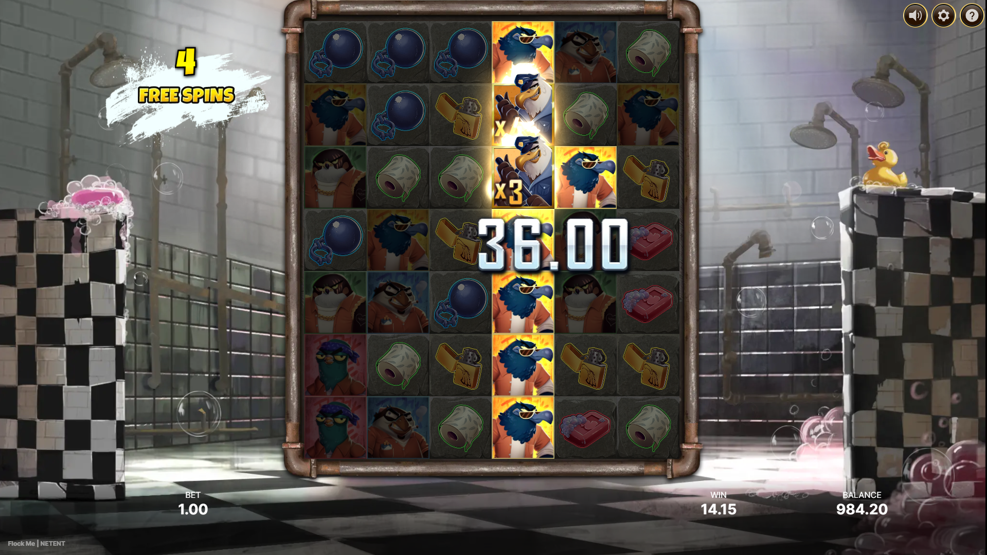 During Free Spins, all Multiplier Wilds and Values Become Persistent Throughout