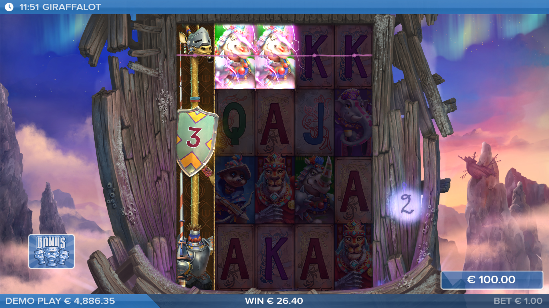 During Free Spins, Expanding Wilds can Land on all Reels Except for Reel 3, for Added Potential