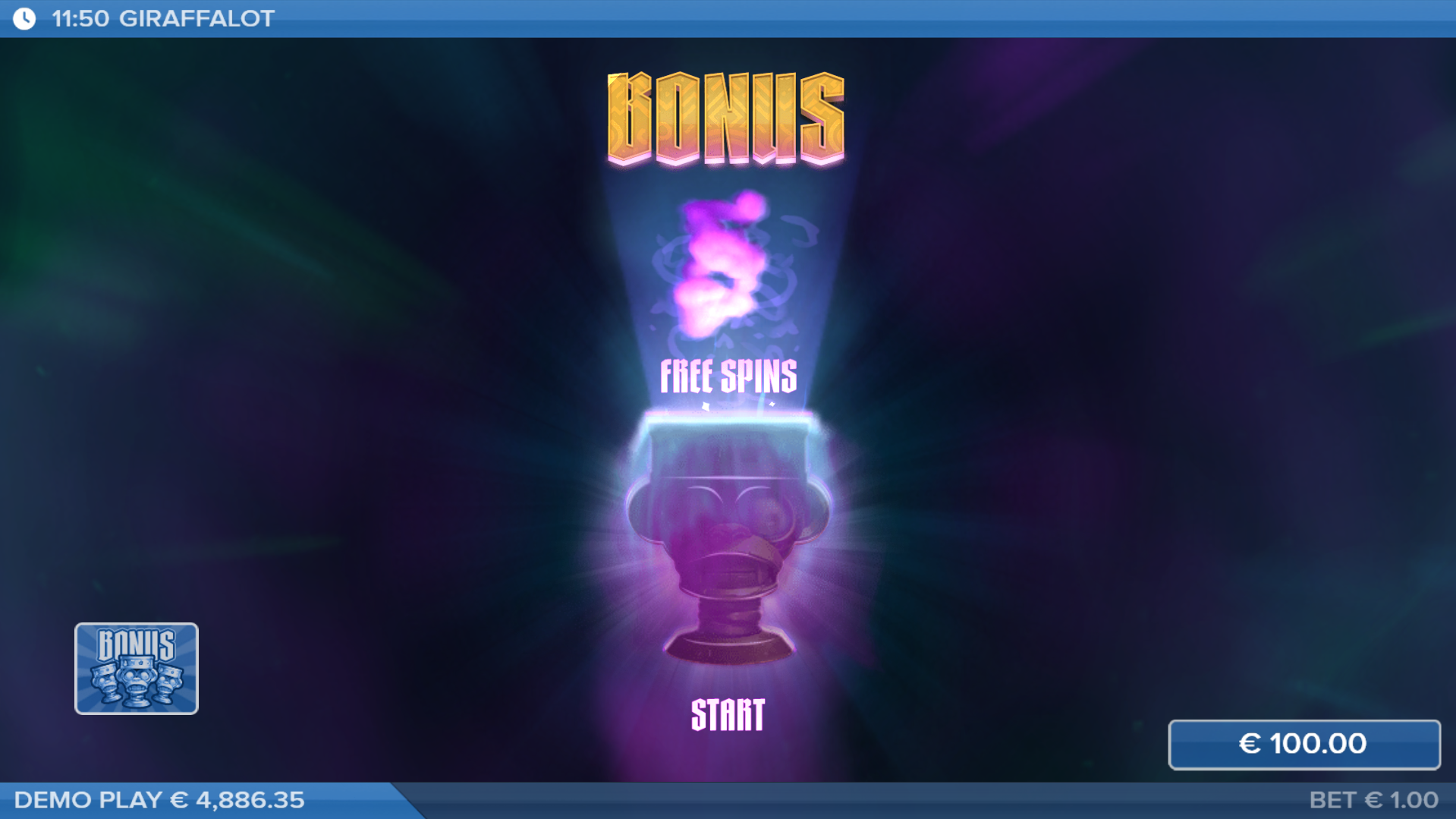 Trigger the Free Spins Bonus Round by Landing 3 Scatter Symbols