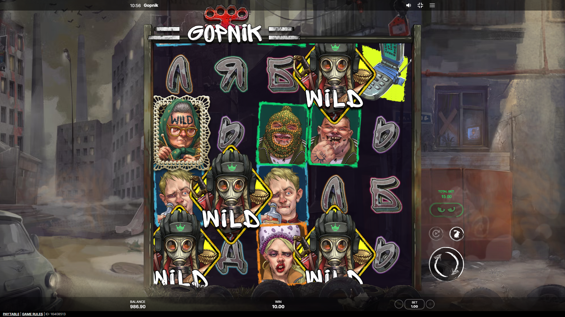 Land Babushka on Reel 1 for Instant Win Opportunities, and Burner Phones on Reel 6 for Wild Transformations