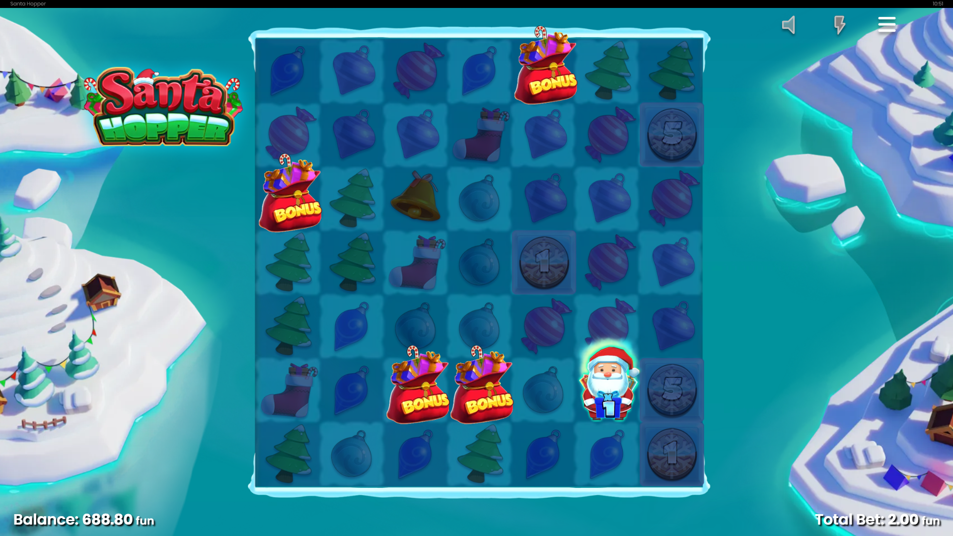 Trigger the Free Spins Bonus Round by Landing 3 or more Bonus Scatters