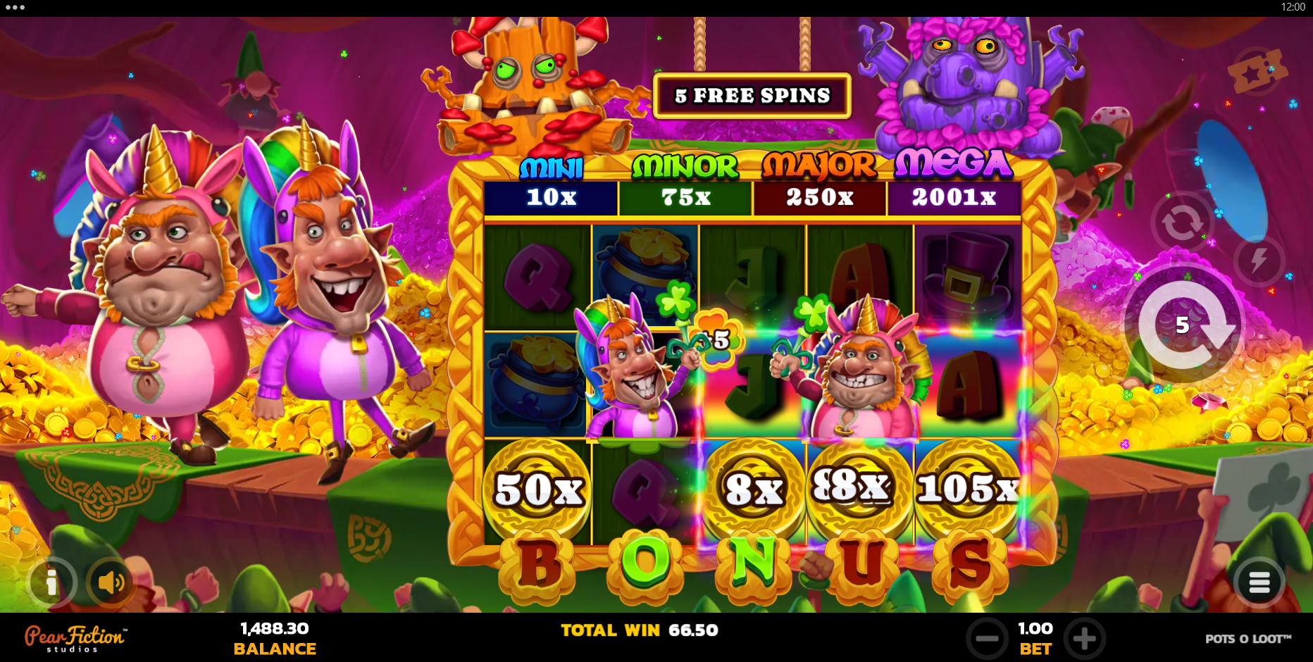 Both Bonus Games may be Triggered at Once, Combining Features for Added Potential