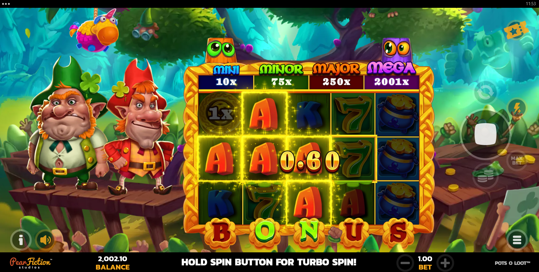 Pots O Loot Offers Players 20 Fixed Paylines