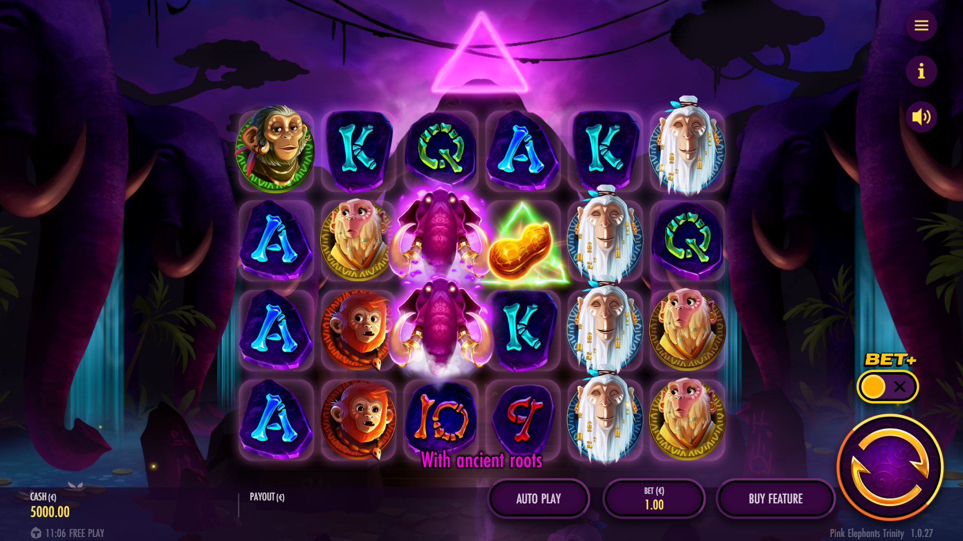 Pink Elephants Trinity Base Game Play