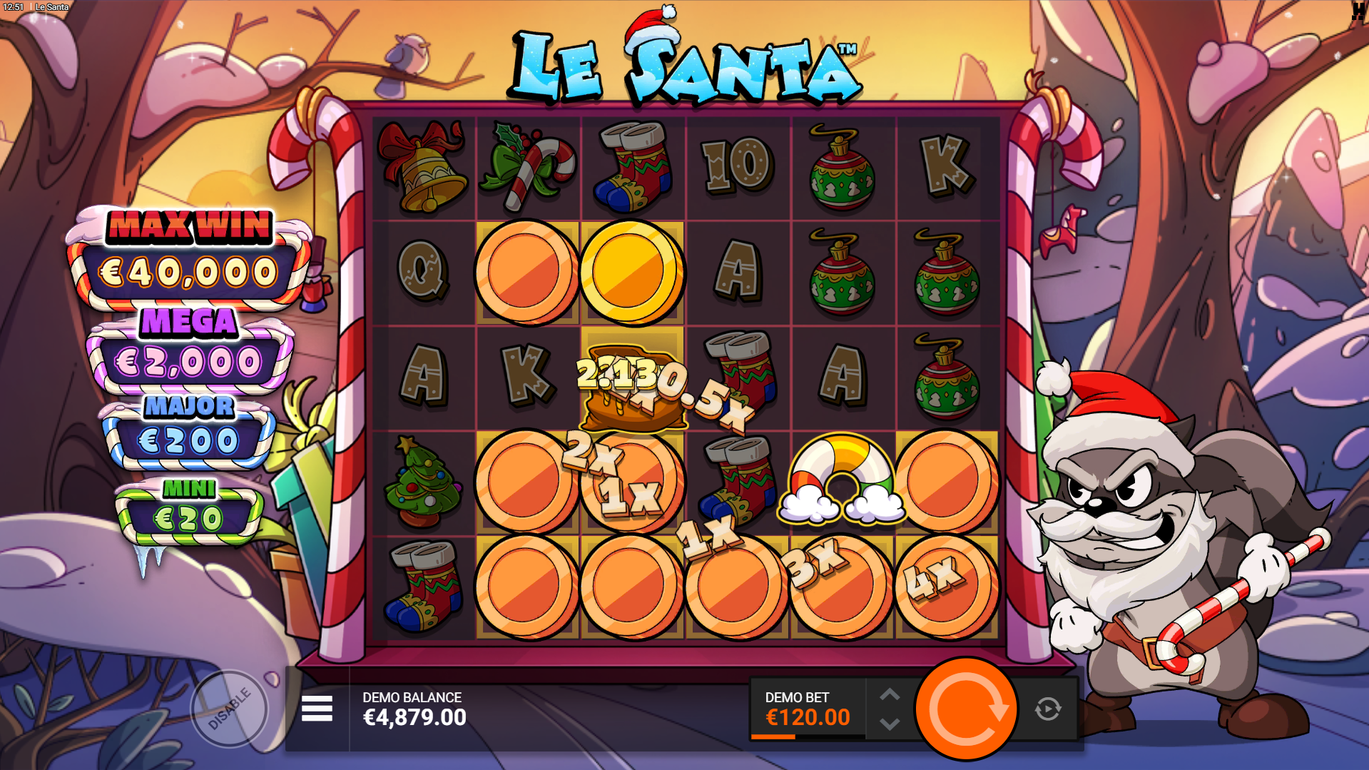 Land a Rainbow Symbol to Activate all Golden Squares, Revealing Instant Prizes, Jackpots, Multipliers and Collectors