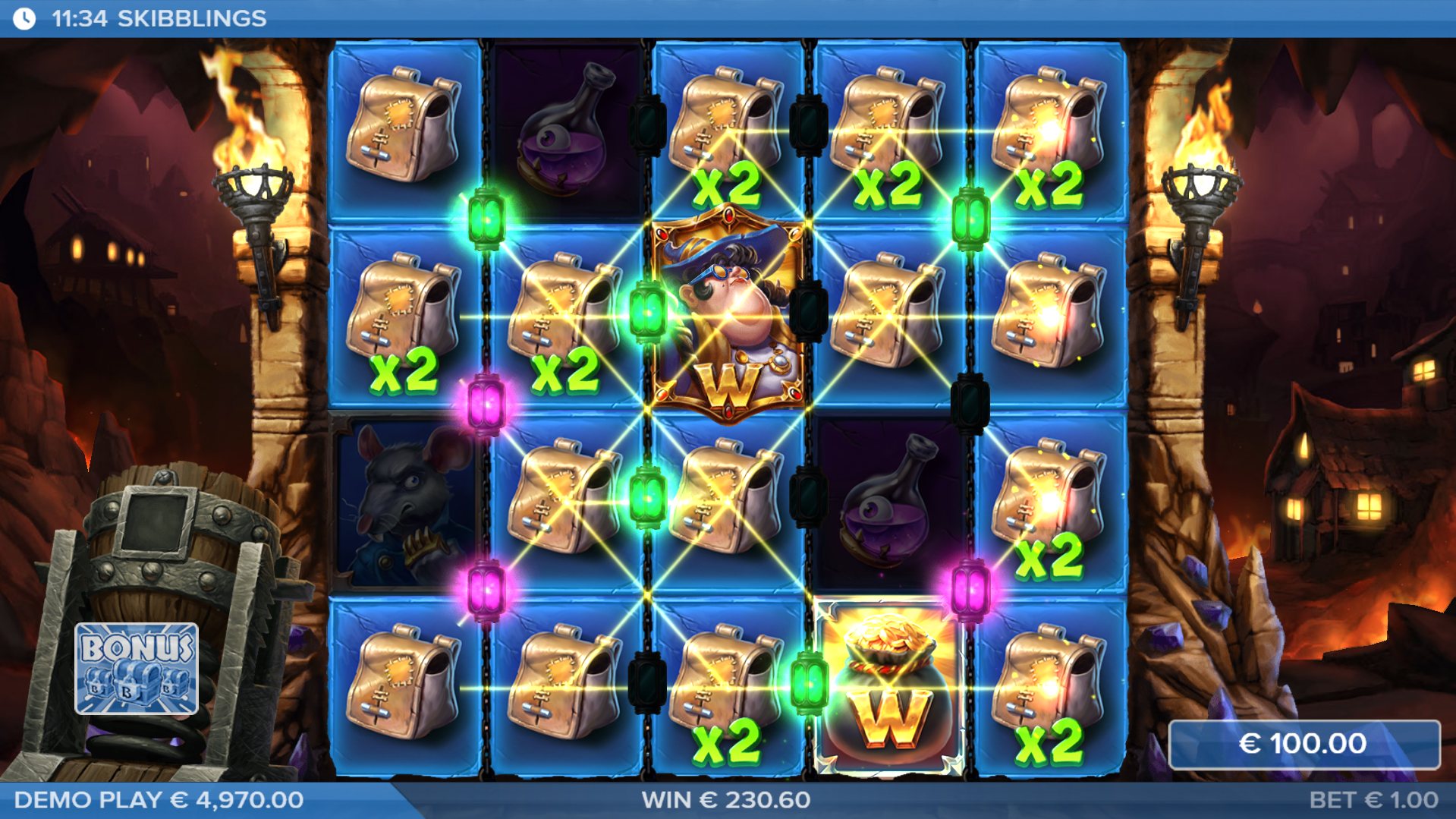 During Free Spins, Skibblings are Collected into the Cannon Throughout the Entire Round, with the Cannon Blast Feature Activating only at the end of the Final Spin