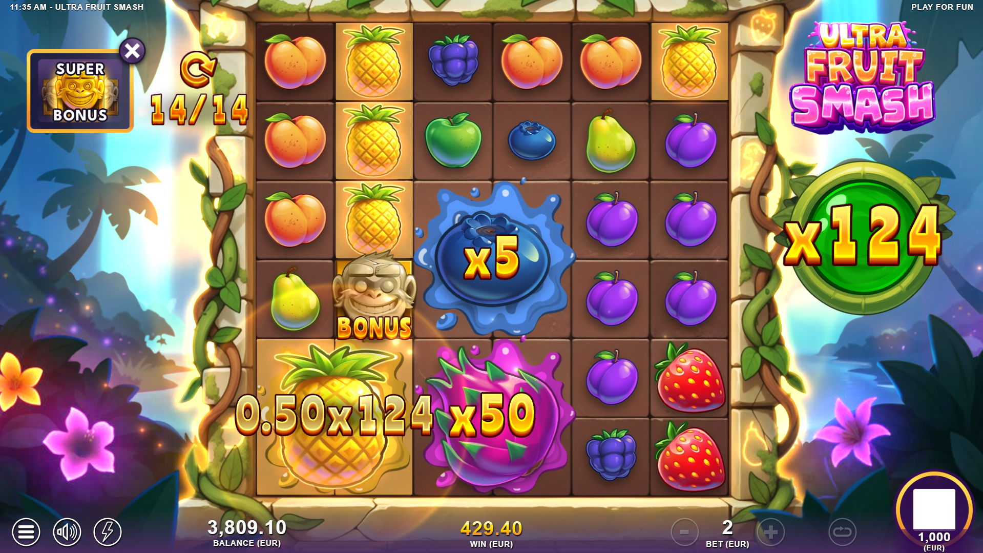 Trigger the Super Bonus for a Guaranteed Giant Symbol Drop on Every Spin