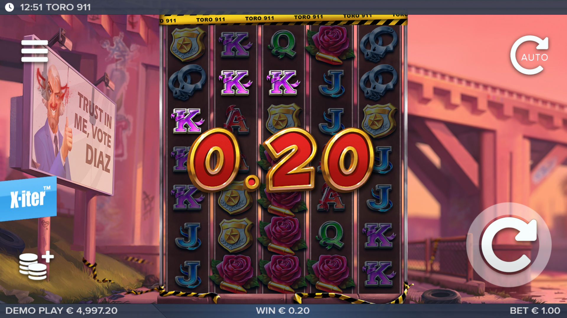 Toro 911 Offers Players 421 Ways to Win