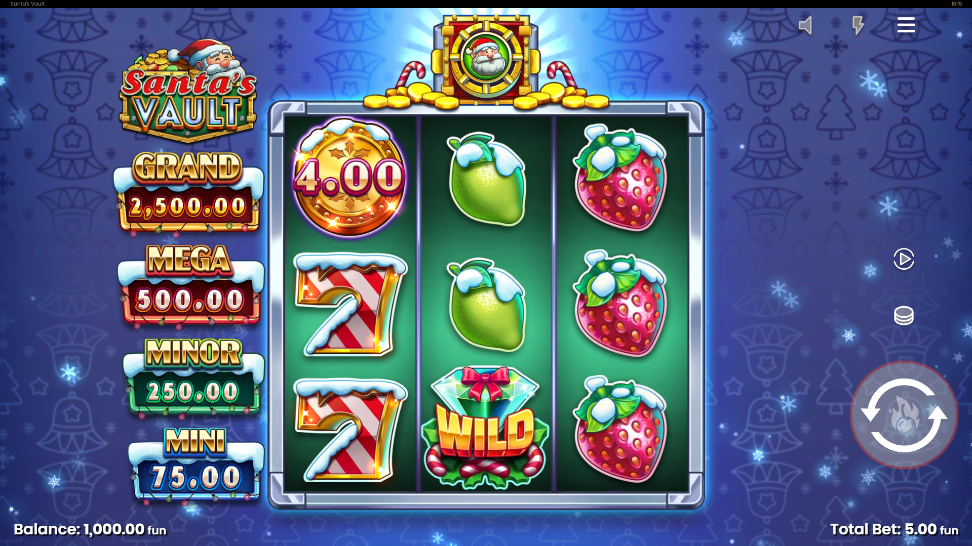 Santa's Vault Base Game Play