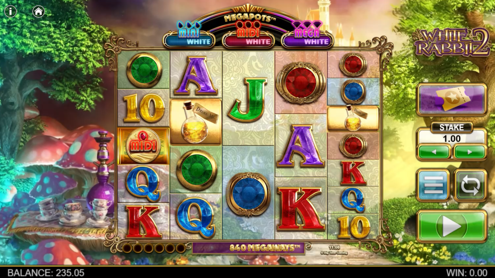 White Rabbit 2 Base Game Play