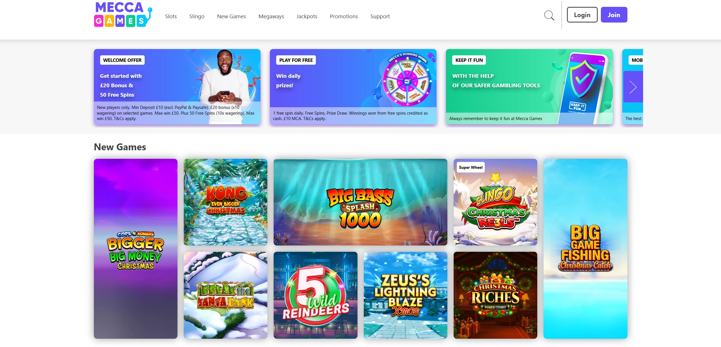Mecca Games Homepage