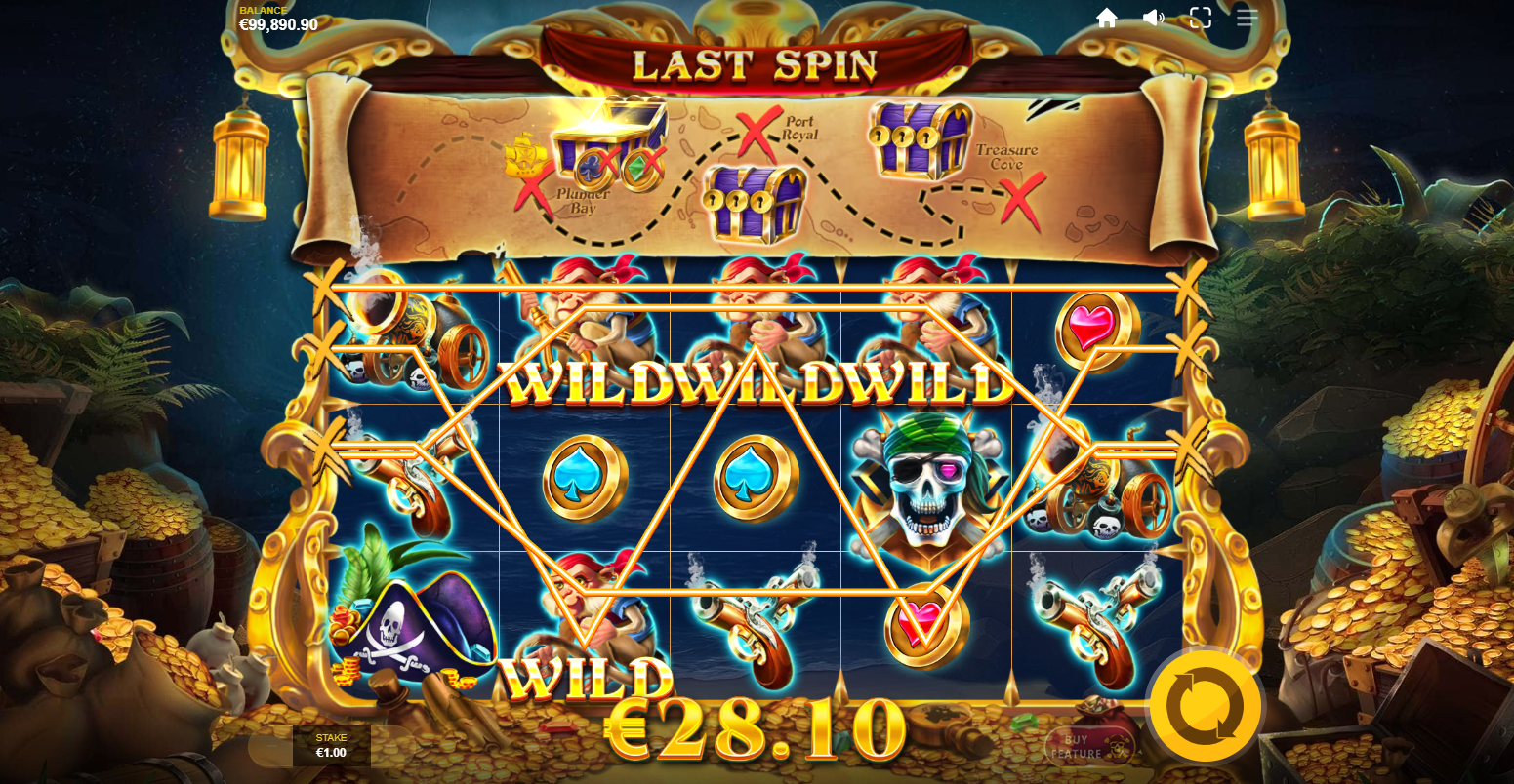 Pirates' Plenty Treasyres of the Sea Free Spins