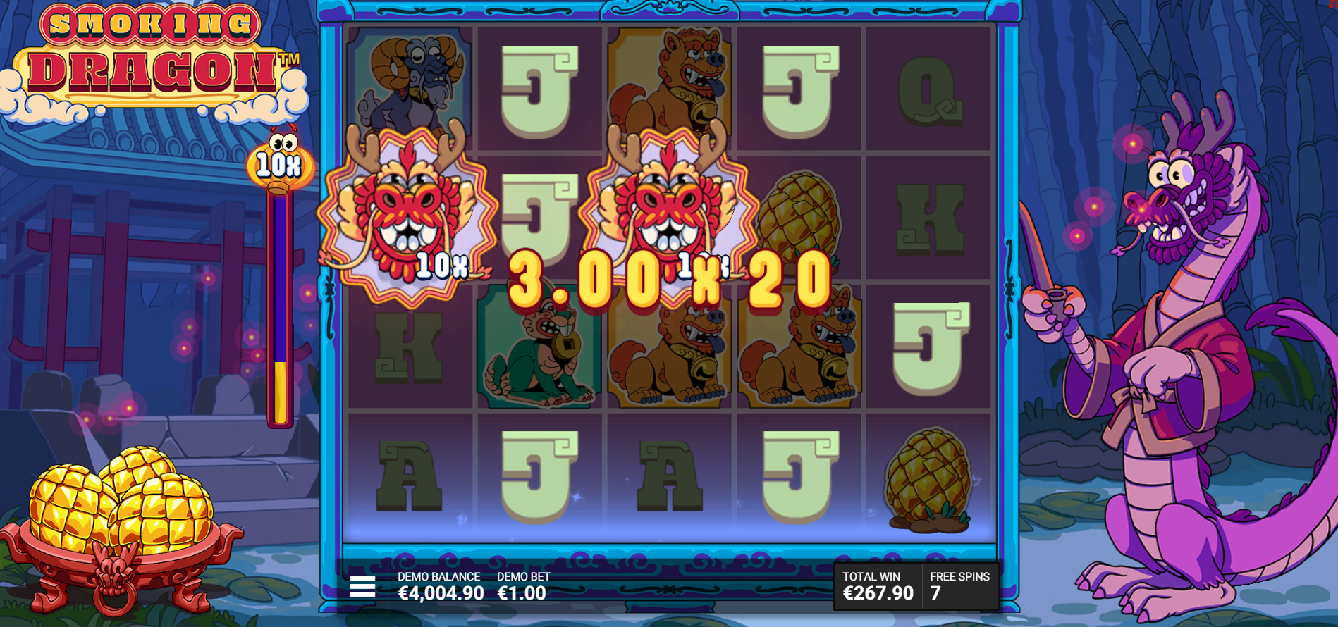 Smoking Dragon Fire and Fortune Bonus