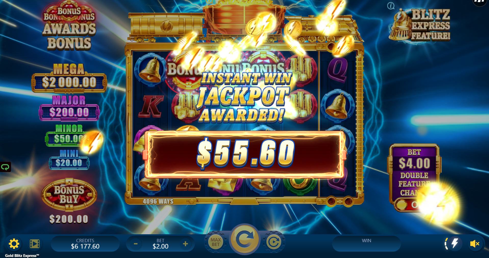 Collect Tokens to Increase the Rising Reward Instant Jackpot Value, with a Random Chance of Triggering with each Token