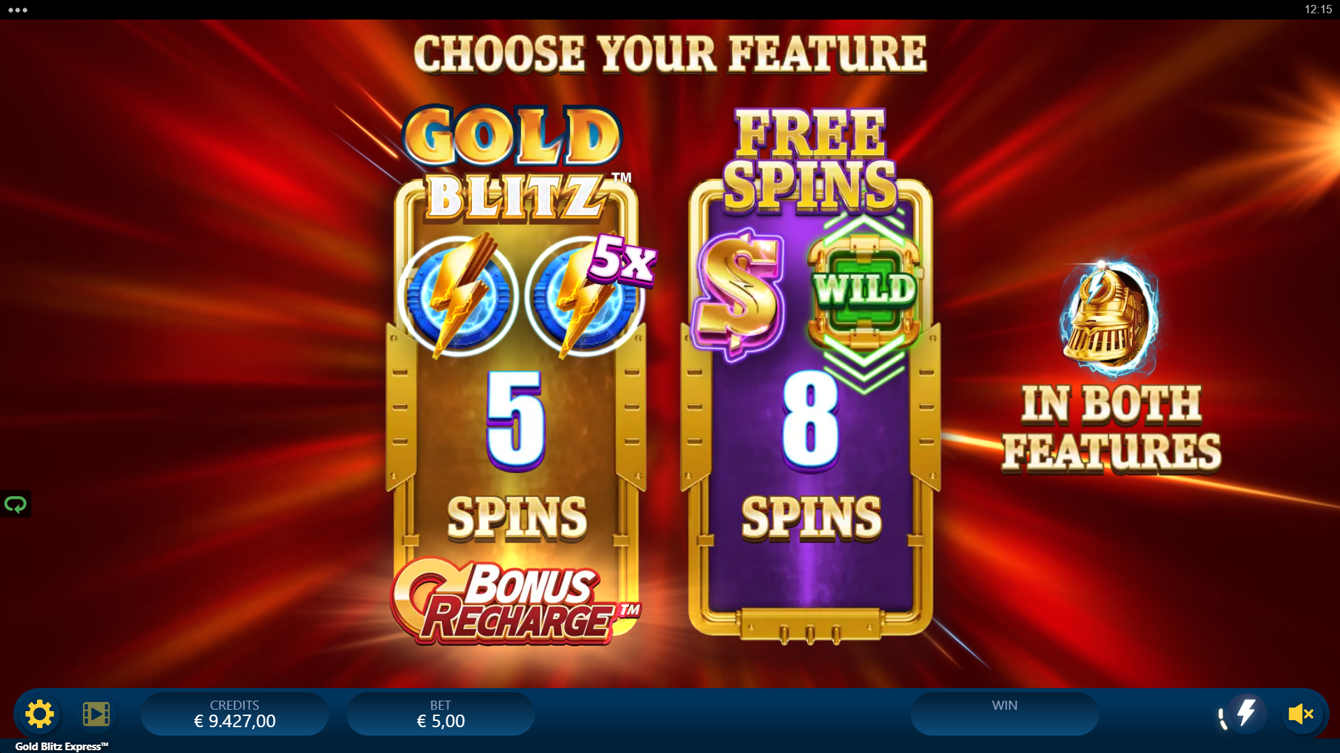 Land 3 or 4 Scatters to Trigger the Bonus Choice Feature, Allowing Players to Choose Between Gold Blitz and Free Spins Features