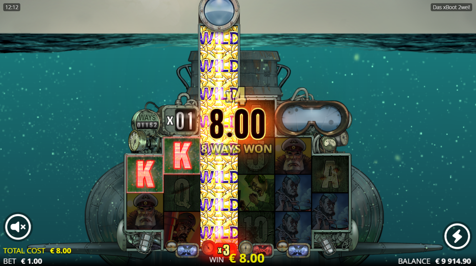 Trigger the Periscope Up! Feature for Additional Wild and Multiplier Potential