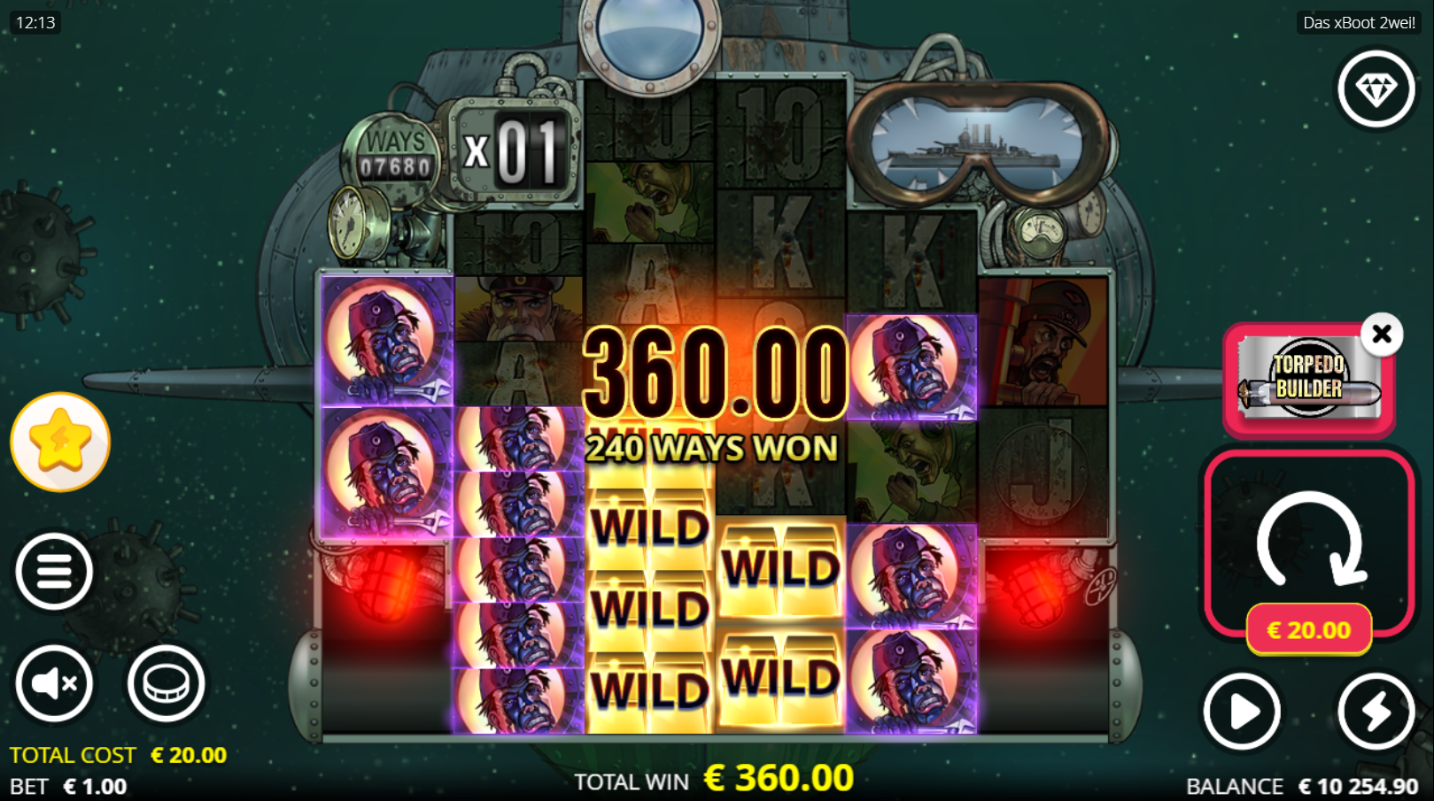 Trigger the Torpedo Builder Feature for the Chance to Launch the Torpedo for Big Rewards