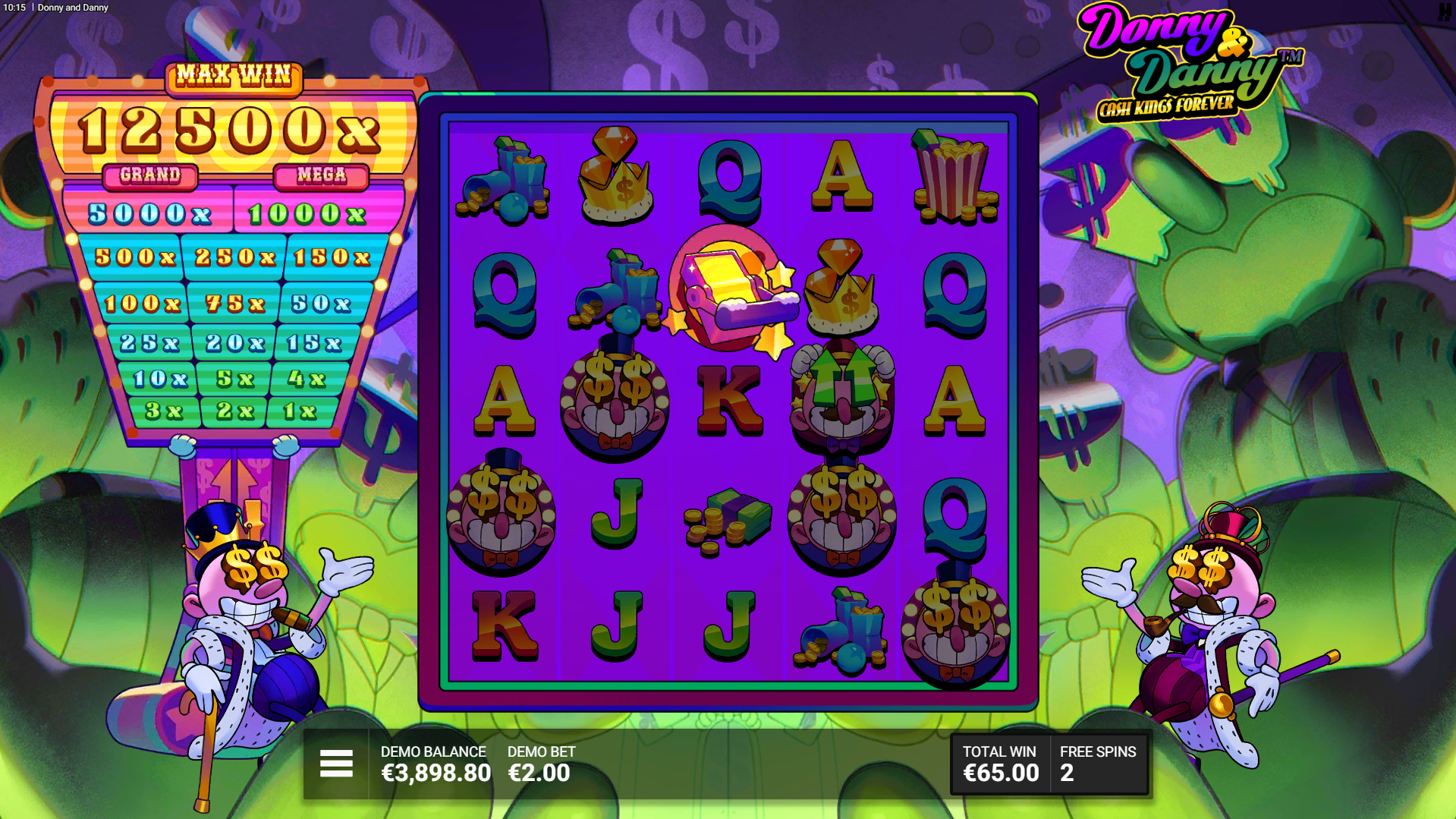 Booster Symbols Become Active During Make it Reign and Cash Kings Forever, with Each Removing the Current Lowest Value from the Cash Board