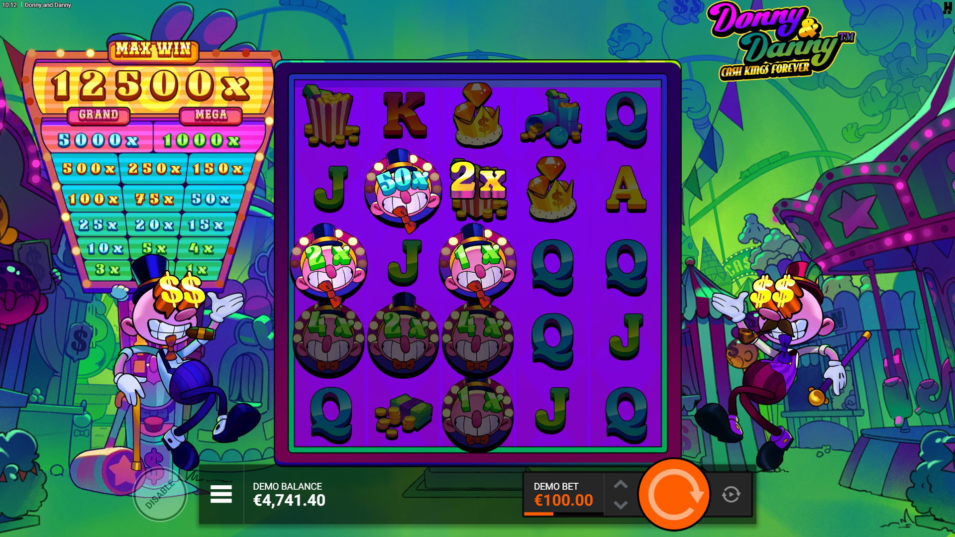 Form Winning LootLines with Donny Symbols for Additional Cash Board Wins