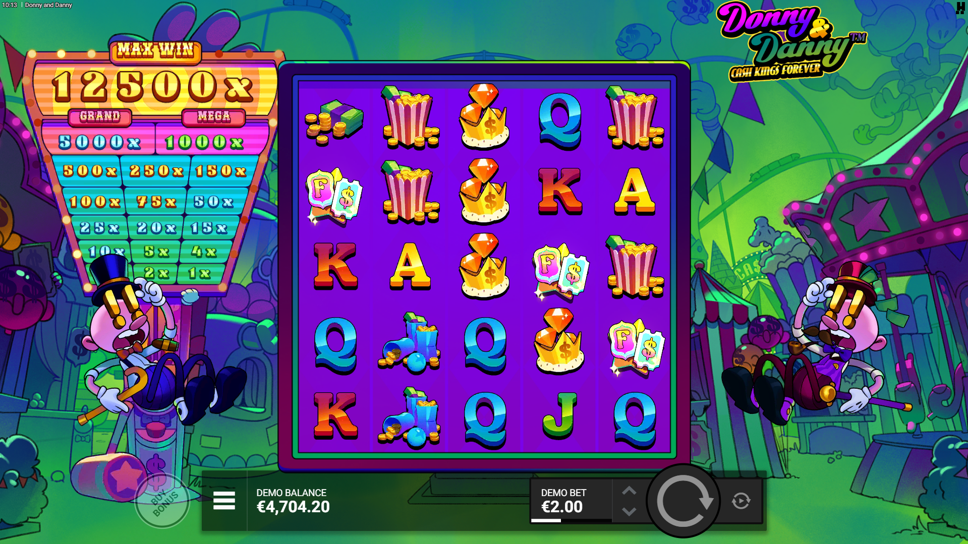 Trigger the Free Spins Bonus Rounds by Landing 3 or More Scatter Symbols