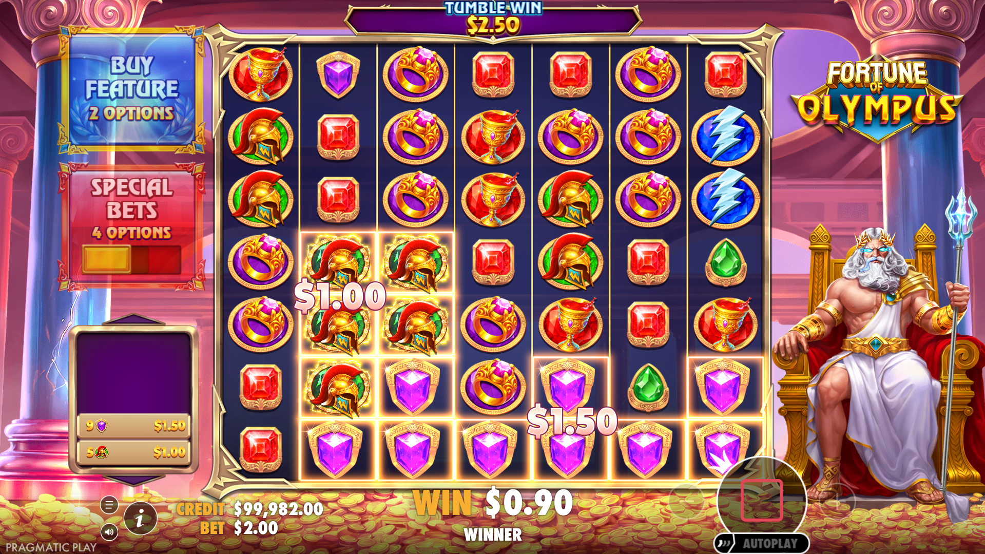 Form Clusters of 5 or More Matching Symbols to Win