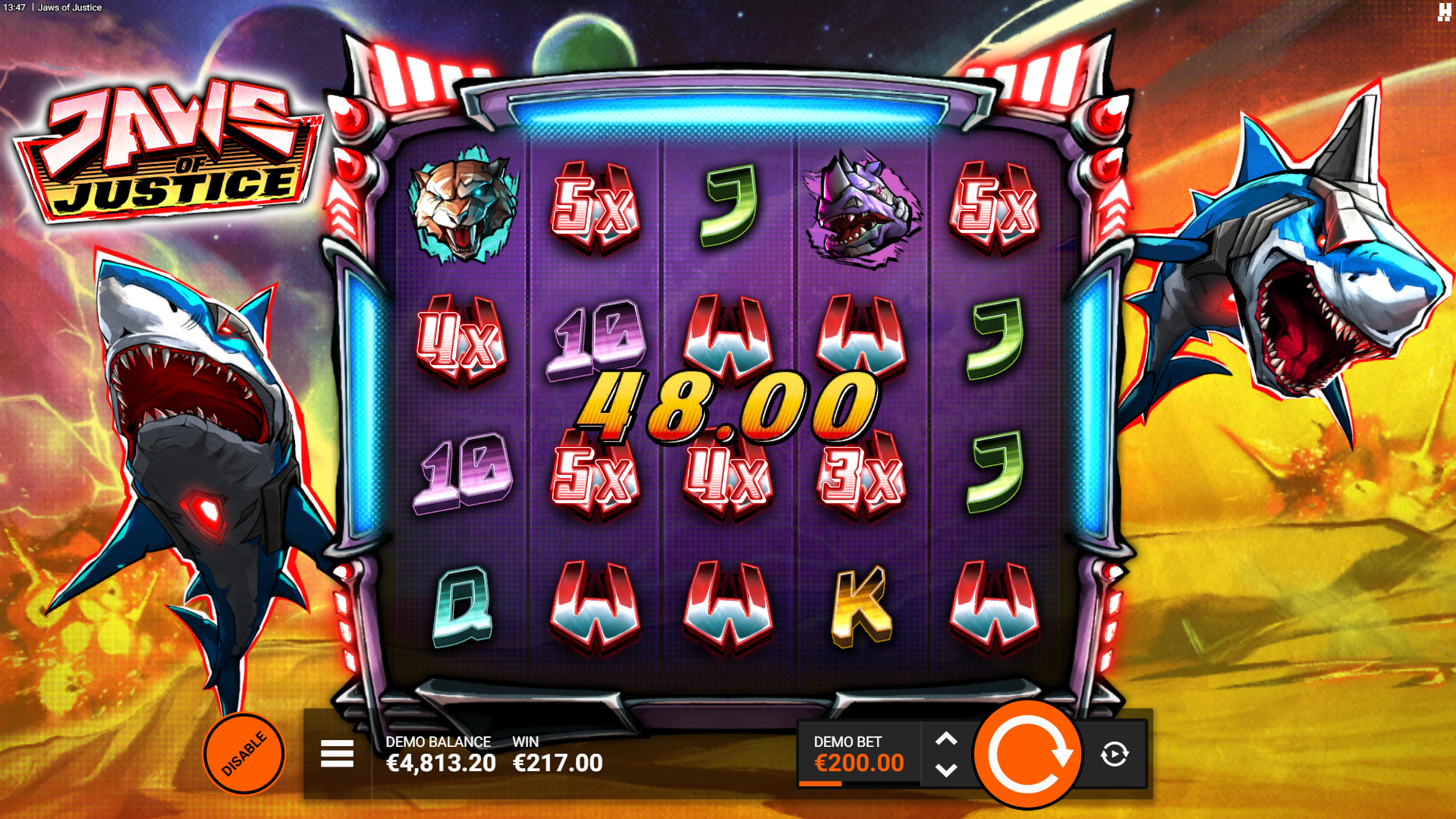 Land Multiple Sharks for Additional Multiplier and Wild Potential