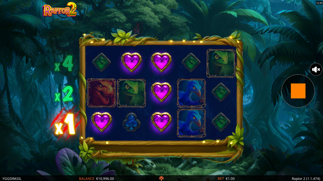 Raptor 2 Offers 243 Ways to Win During Base Game Mode, with Expanding Reels During the Free Spins Bonus Game