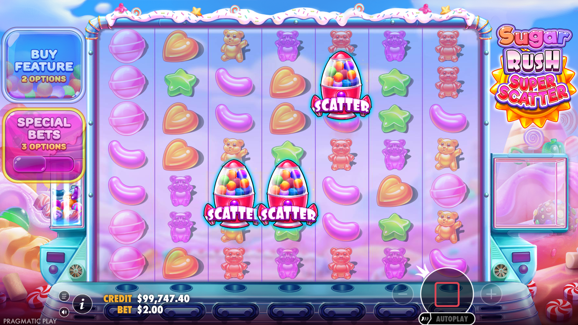 Land a Combination of 3 or More Scatters or Super Scatters to Trigger the Bonus Round