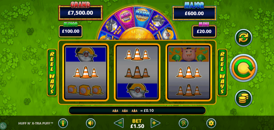 Huff n' Xtra Puff Offers Players 27 Fixed Paylines