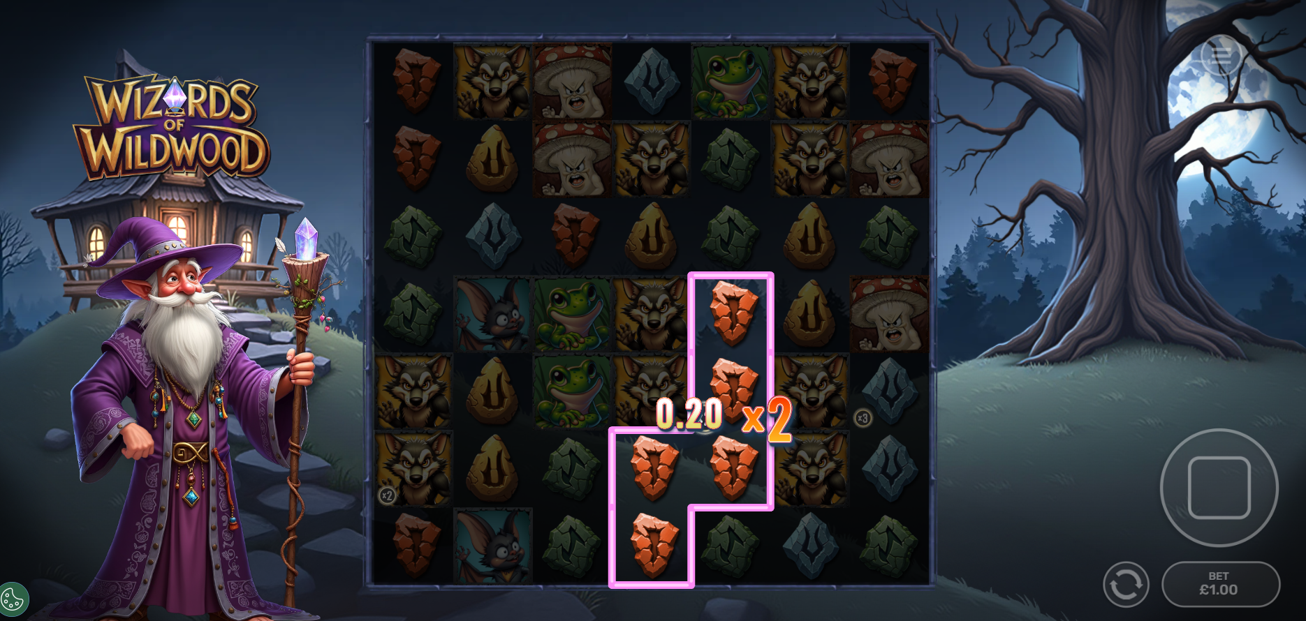 Form Clusters of 5 or More Matching Symbols to Win