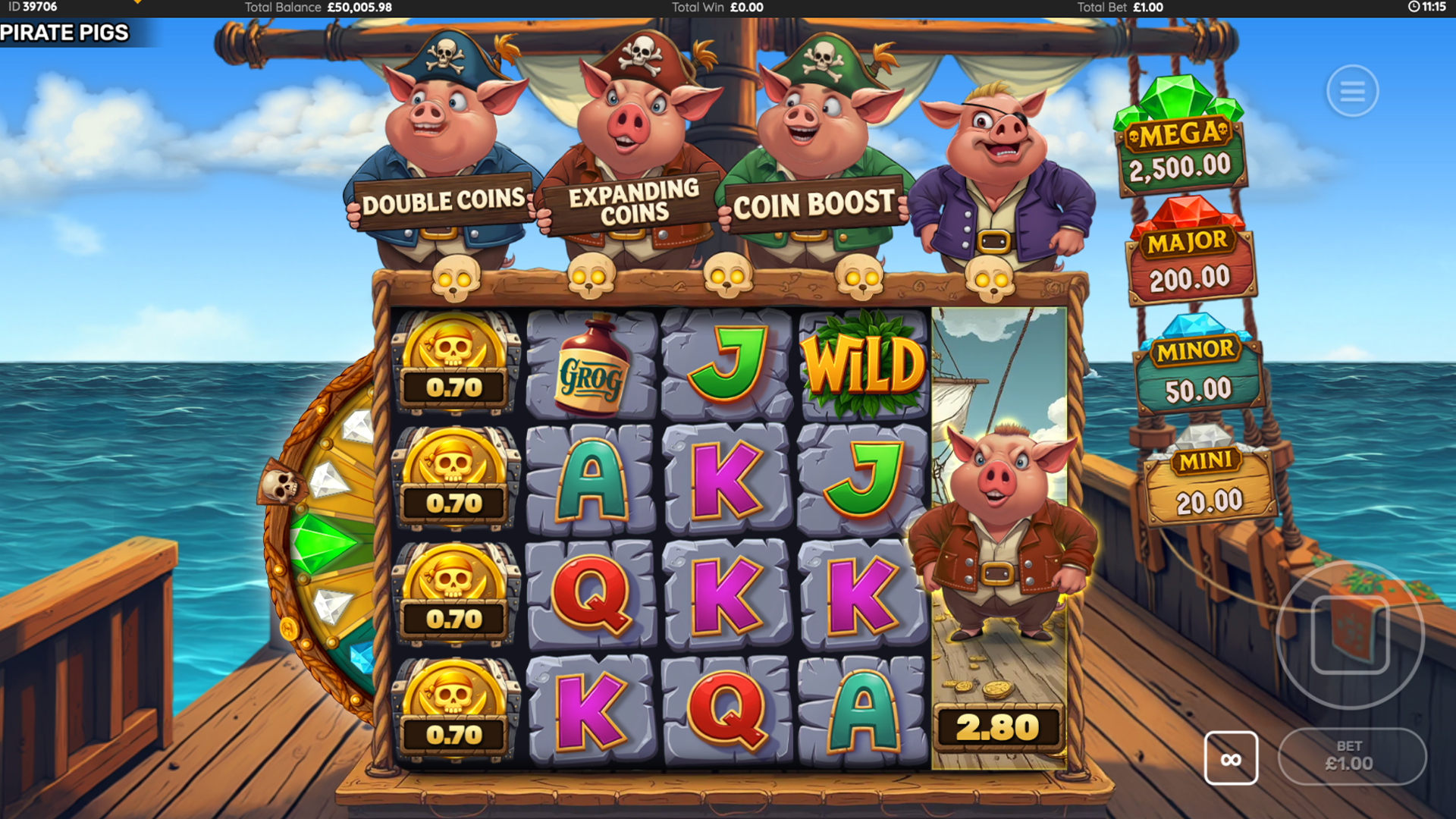 Upgrade Levels to Receive Enhanced Collector Pig Features for Added Potential