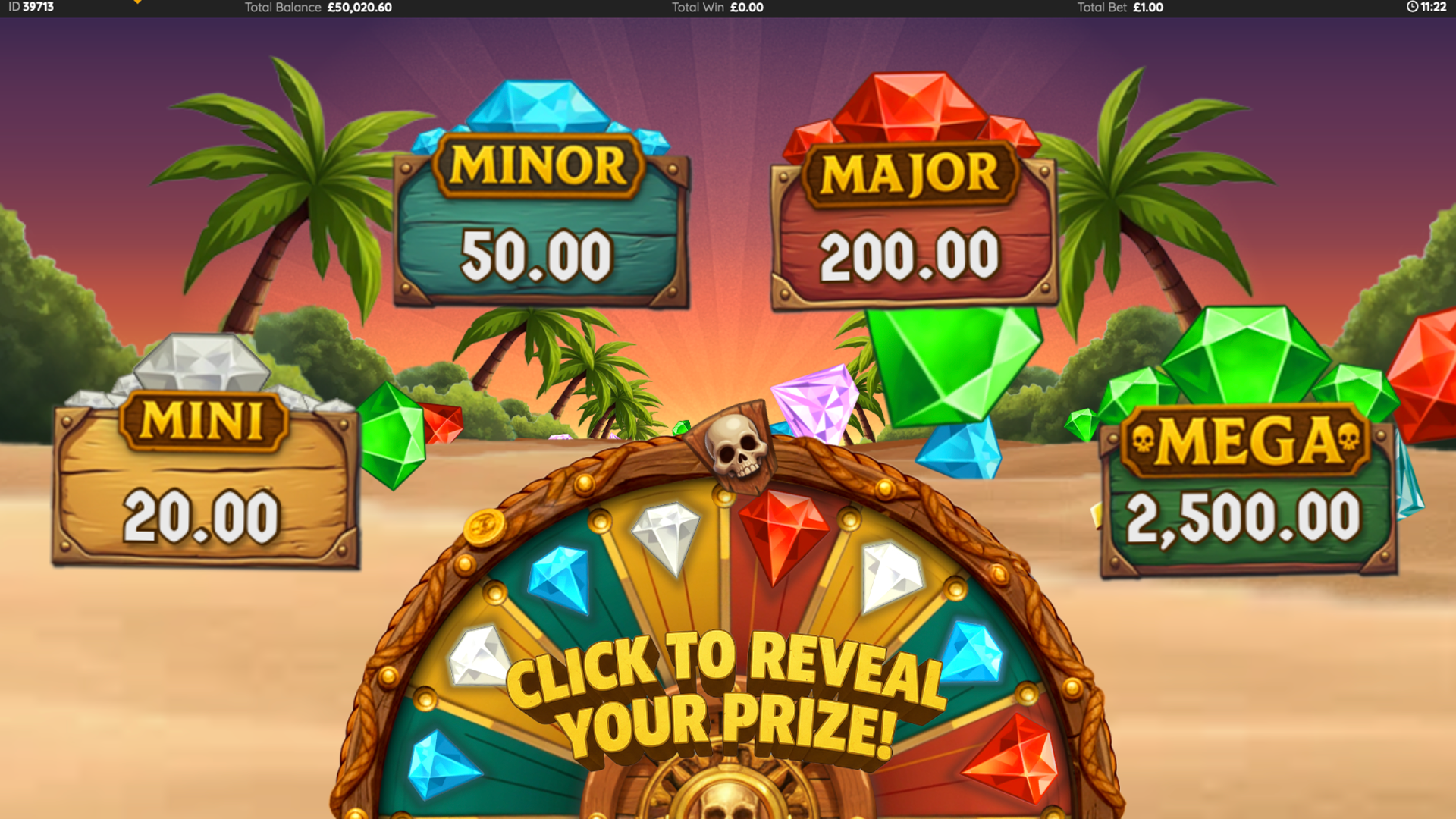 Trigger the Instant Prize Spin Feature to Win One of Four Jackpot Rewards