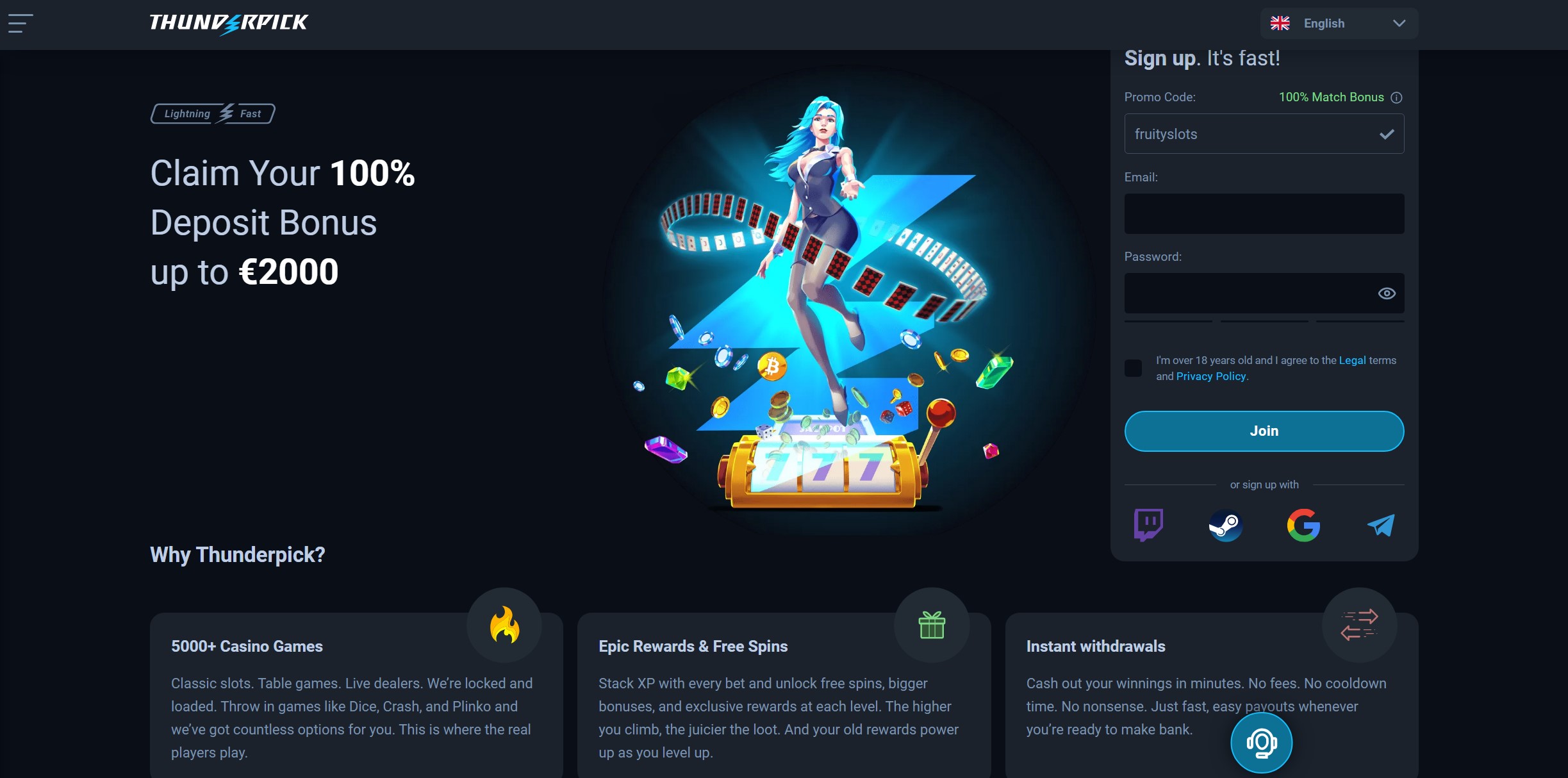 Thunderpick Welcome Bonus