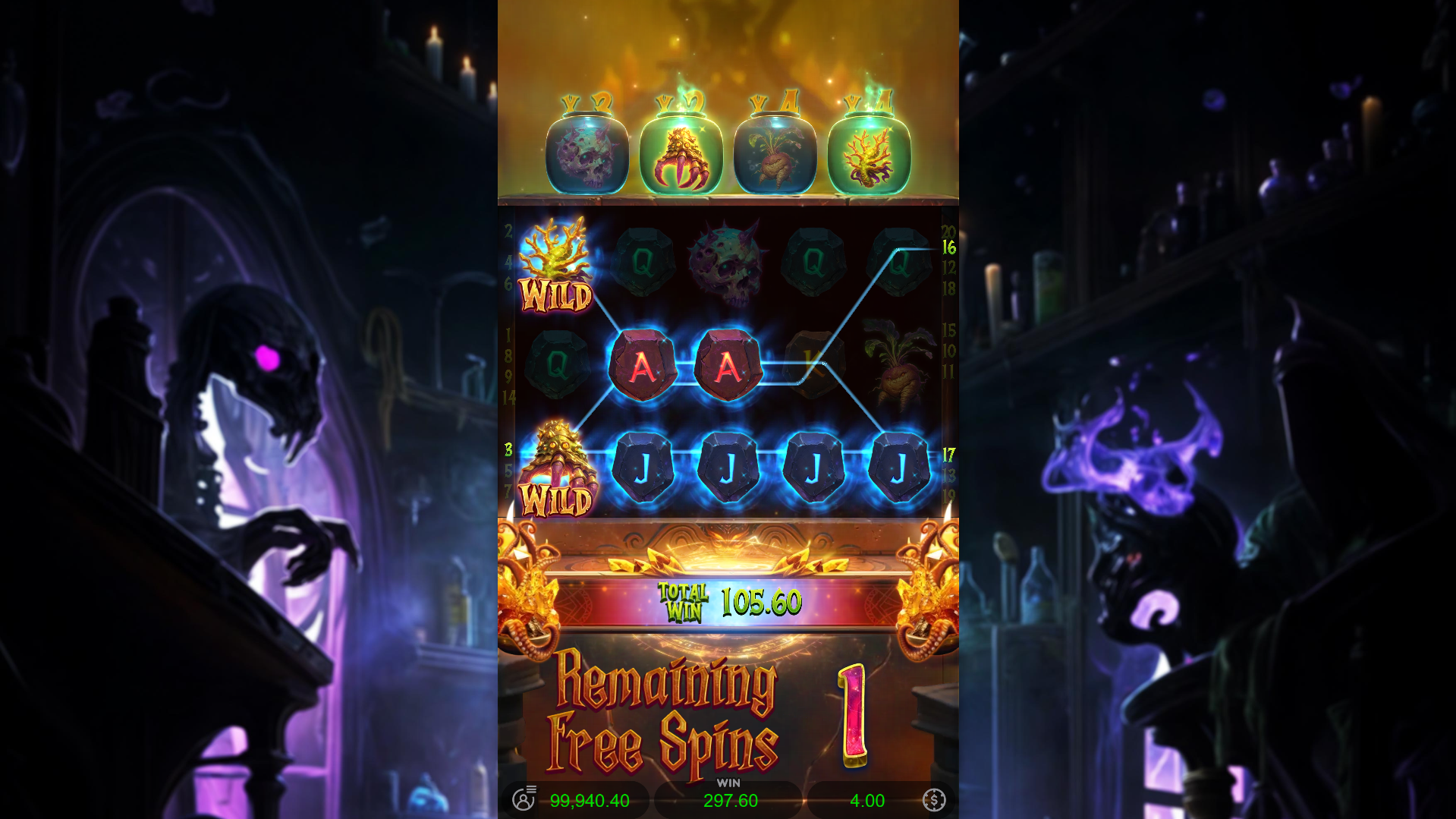 During Free Spins, Multipliers Become Persistent, Adding Together During the Wild Transformation Feature