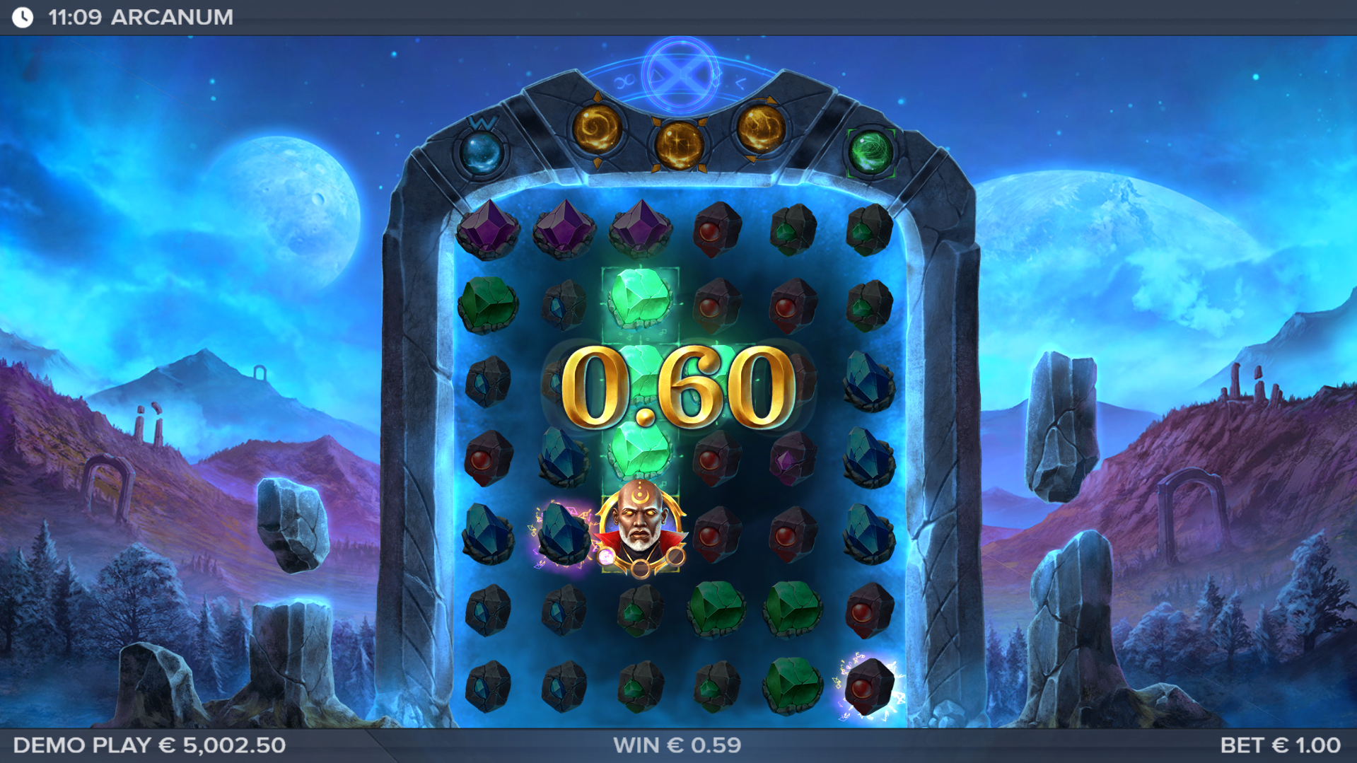 Form Clusters of 5 or More Matching Symbols to Win