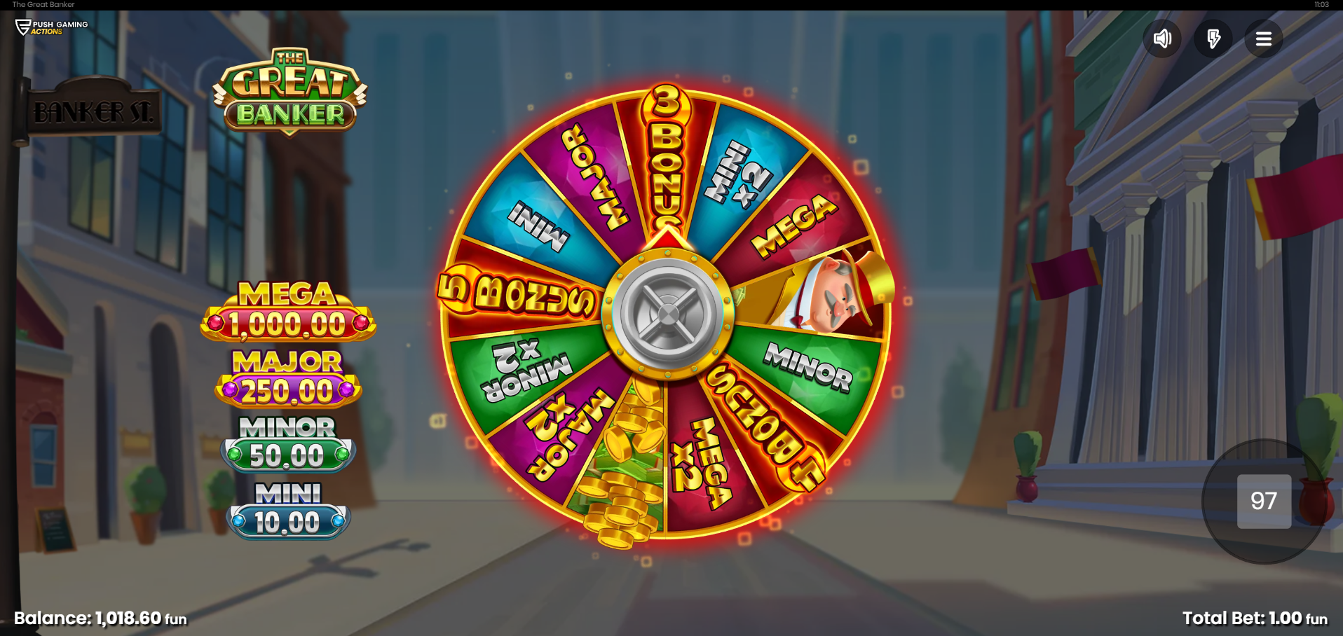 Collect Coin Symbols to Trigger the Wheel Feature, Awarding a Range of Free Spins Prizes and Jackpot Rewards