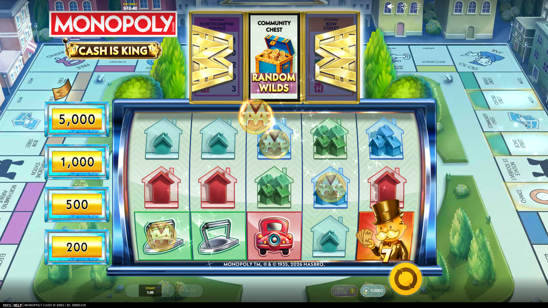 Activate Cards on the Feature Reel for Win Multipliers, Wild Additions, and Instant Prize Rewards
