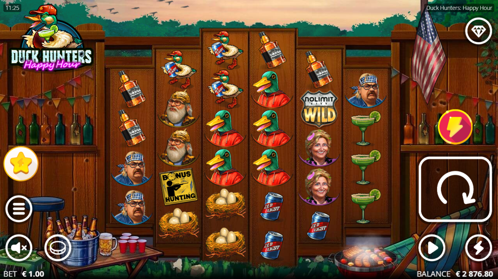 Duck Hunters Happy Hour Base Game Play