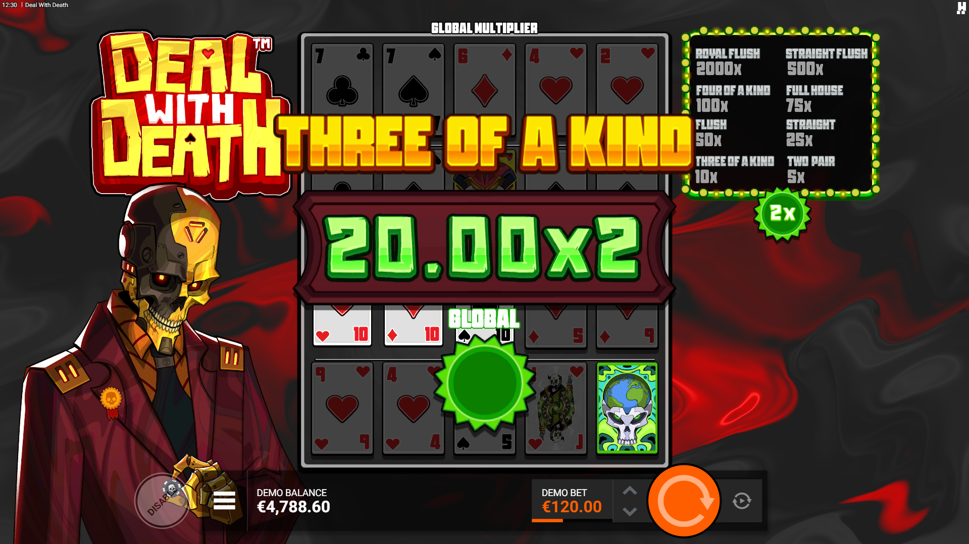 During Poker Mode, Joker Symbols Take the Form of 4 Feature Types, Enhancing Winning Poker Hand Combinations