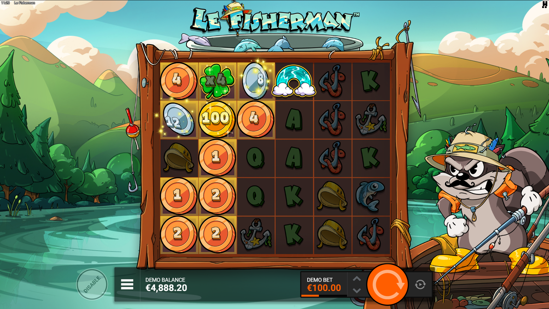 Activate Golden Square Positions with Rainbow Symbols, Revealing Cash Prizes, Multipliers and Collectors