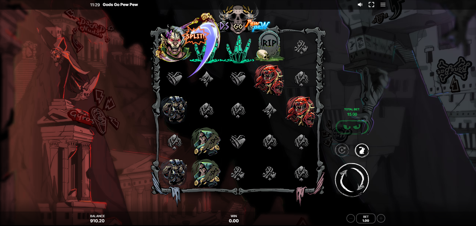 The Winner of the Battle Activates an Individual Feature, Consisting of Symbol Splits and Symbol Upgrades
