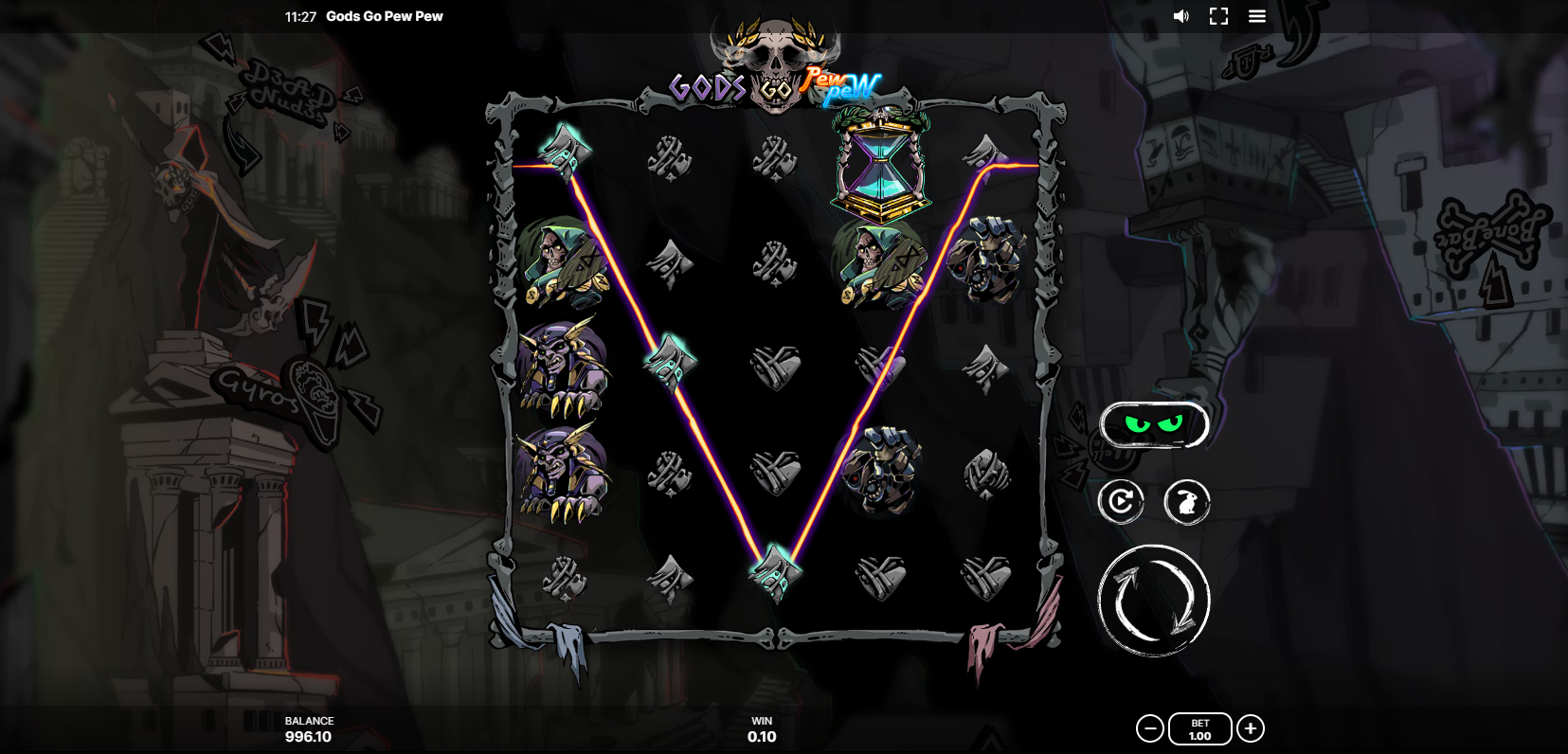 Gods Go Pew Pew Offers Players 50 Fixed Paylines