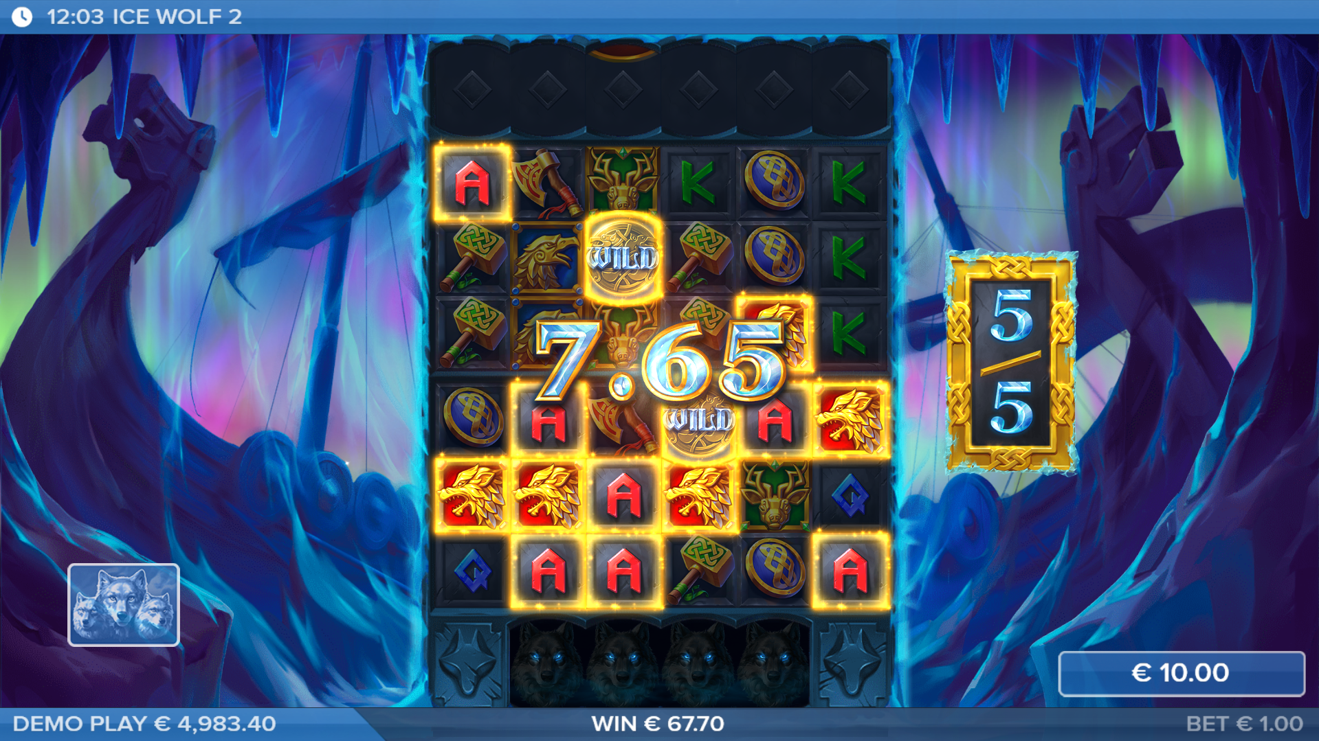 Ice Wolf 2 Free Spins Play