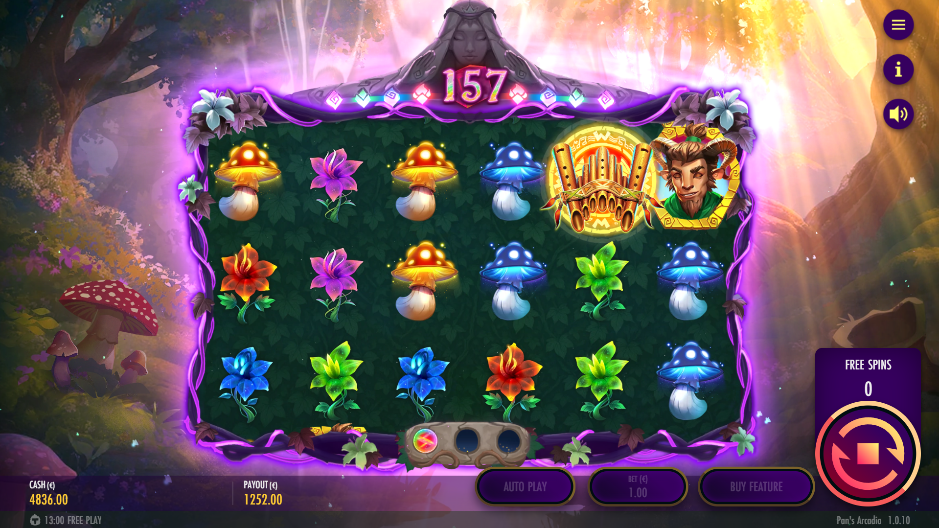 Pan's Arcadia Free Spins Play