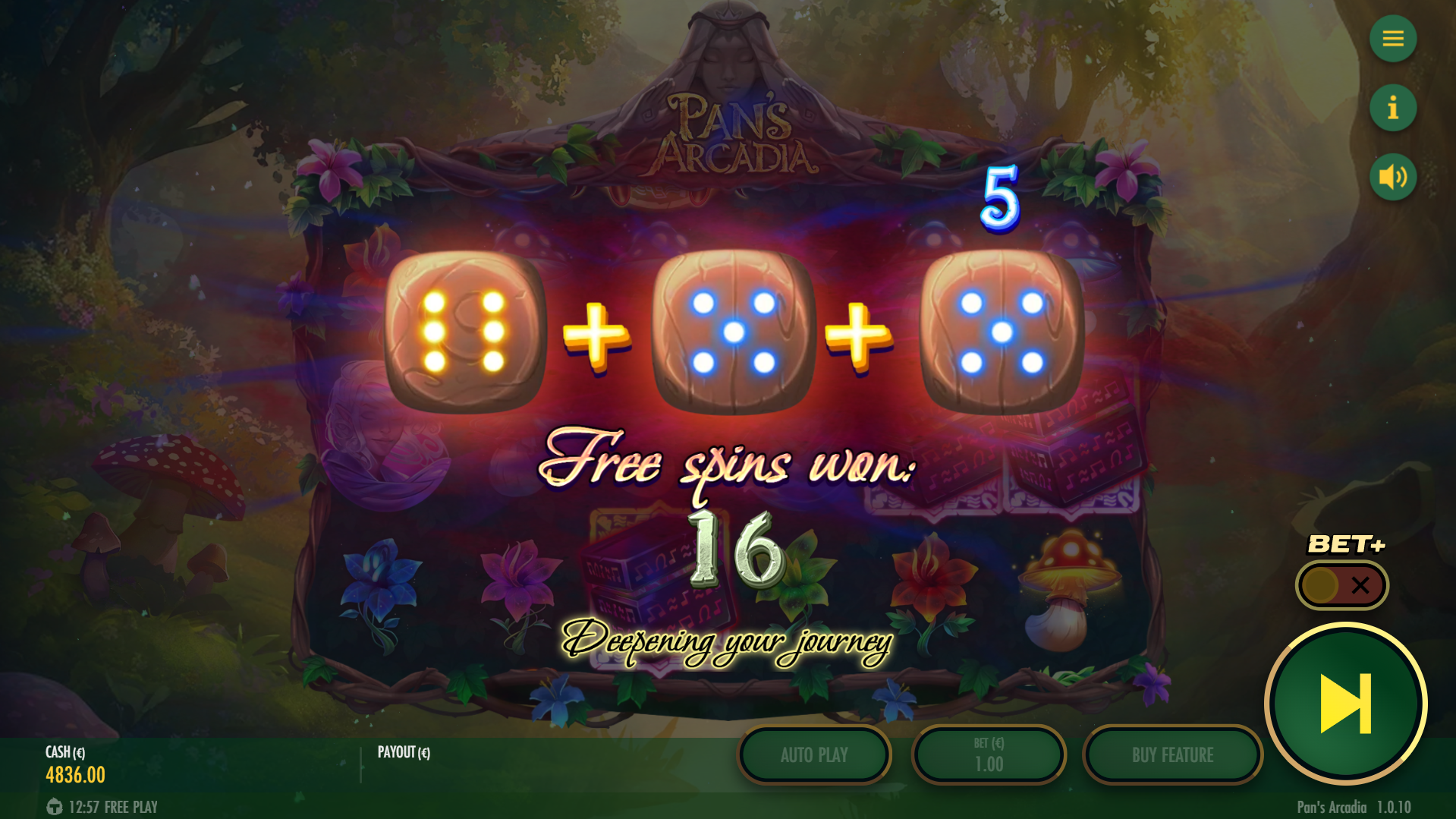 Land 3 Scatter Symbols to Trigger the Free Spins Bonus Game With up to 18 Spins