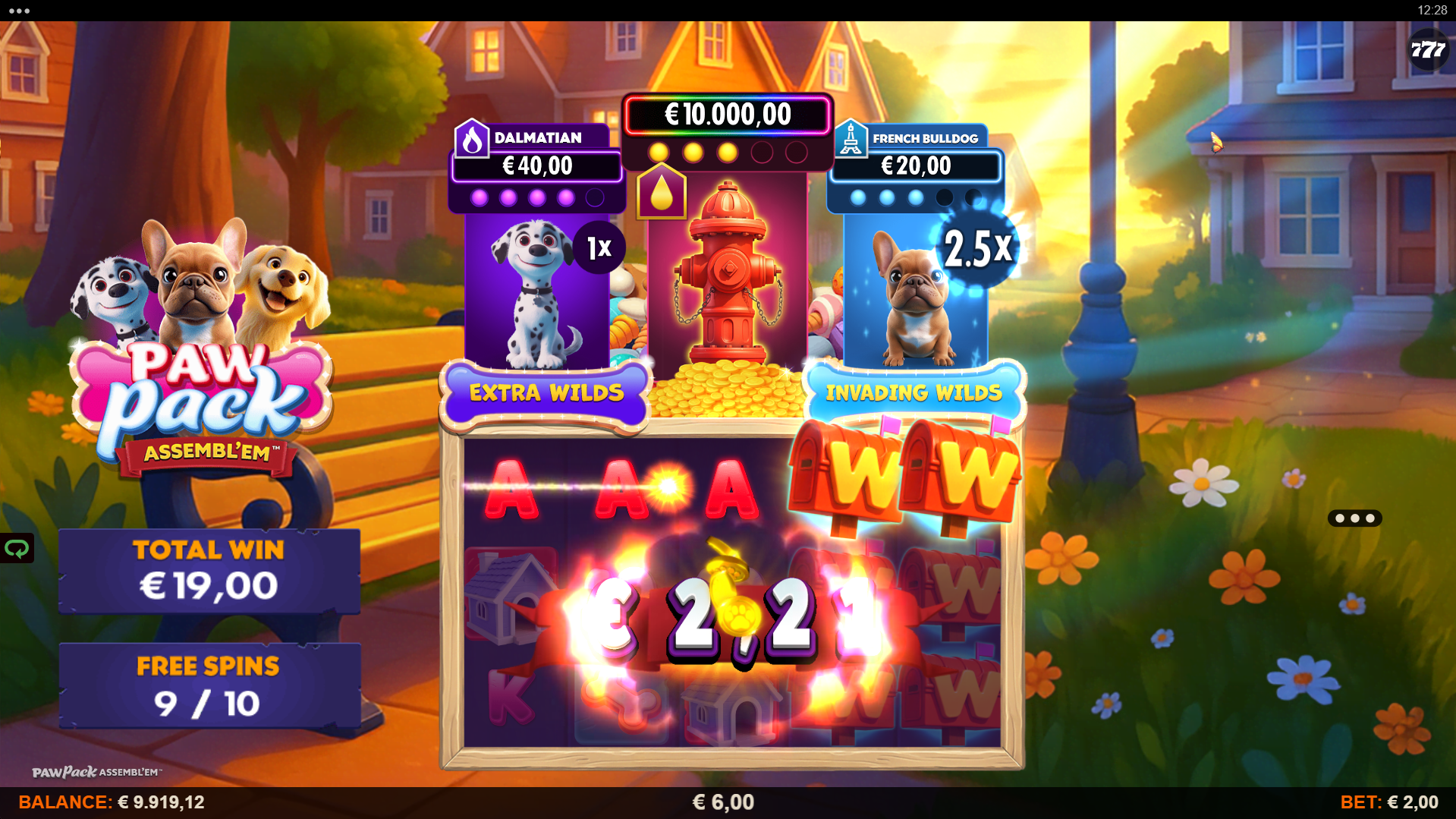Trigger the Combo Free Spins and see both Character Cards become Active Throughout