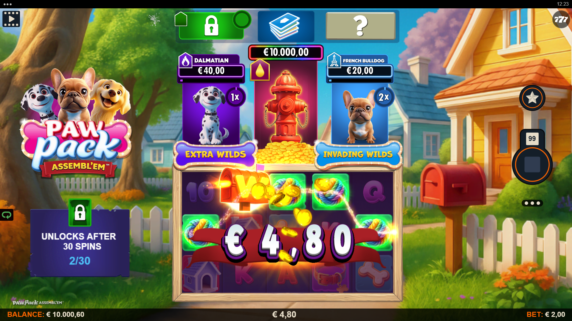 Paw Pack Assembl'em Offers Players 15 Fixed Paylines