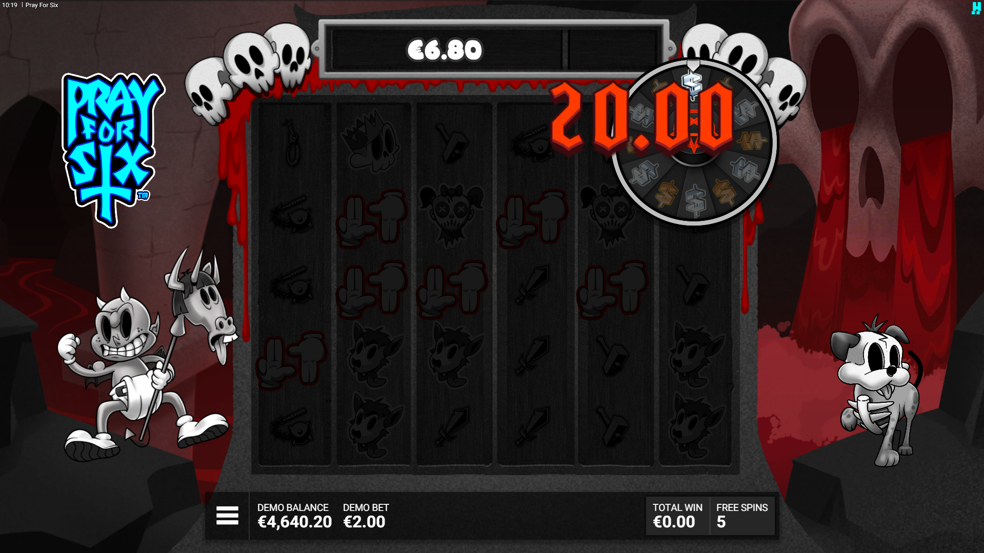 During Free Spins, there is an Increased Chance of Landing "6" Symbols