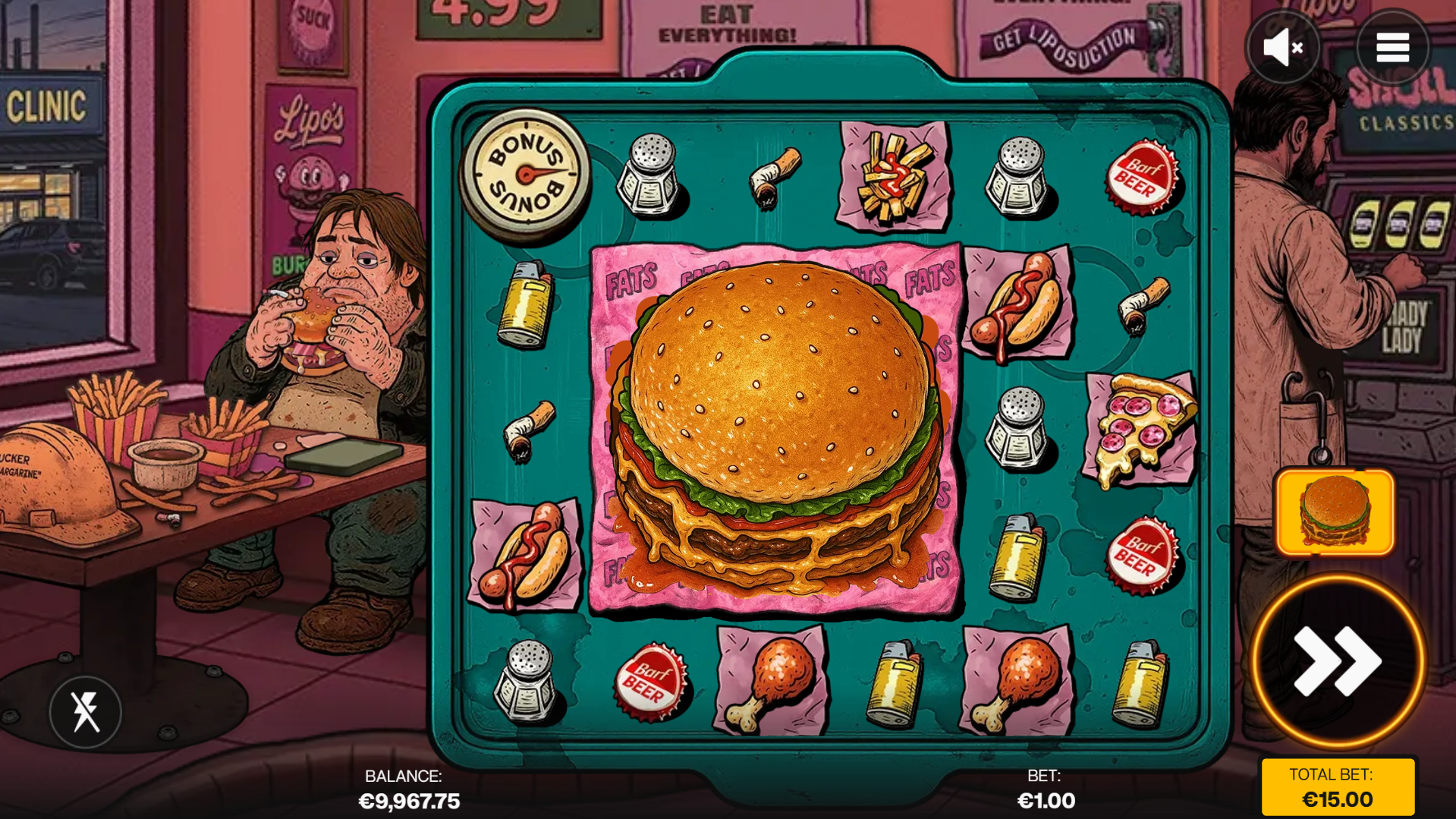 Land Giant Burger Symbols Between 2x2 to 5x5 in Size, for Mystery Symbol Reveals