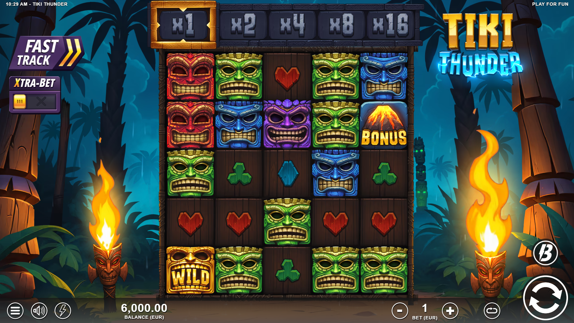 Tiki Thunder Base Game Play